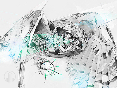BI adobe behance design greathornedowl hcv illustration owl pencil virus wacom