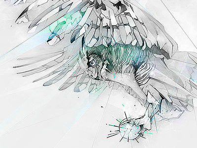 BI Alexis Marcou adobe behance design drawing graphics greathornedowl illustration owl pencil wacom wigs
