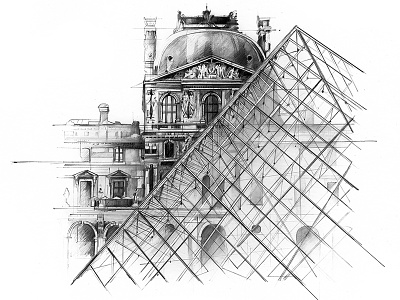 Derwent Percision derwent drawing illustration louvre packaging