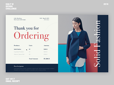 Day 17 - Email Receipt app daily 100 challenge daily 17 daily ui design dribbble email receipt popular design ui web web design