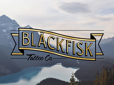 Bläckfisk Logo Design branding logodesign tattoo typography