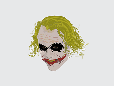 Heath Ledger - The Joker adobe illustration illustrator vector