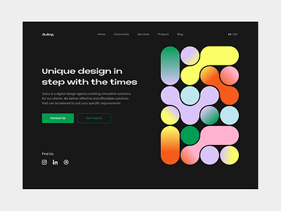 Juicy. ( Digital Design Agency ) app branding design graphic design illustration logo typography ui ux vector
