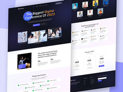 Event & Conference Landing page