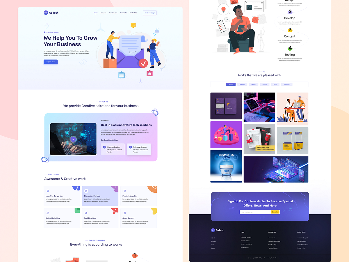Creative Landing Page designs, themes, templates and downloadable ...