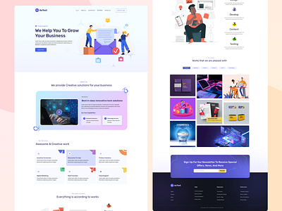 Creative agency landing page creative agency creative landing page landing page ui