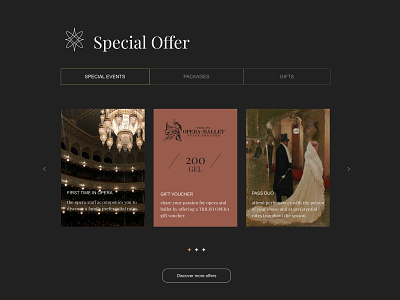 Special Offer / Tbilisi Opera branding design figma graphic design ui user interface ux
