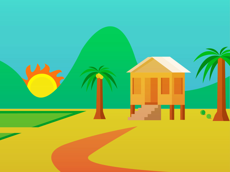 Rumah Kampung by Ghulam Rusli on Dribbble