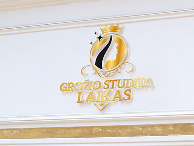 Grožio studija LAIKAS logo design