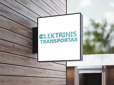 Elektrinis transportas logo design