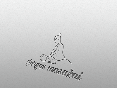 Jurgos masažai logo design design graphic design logo vector