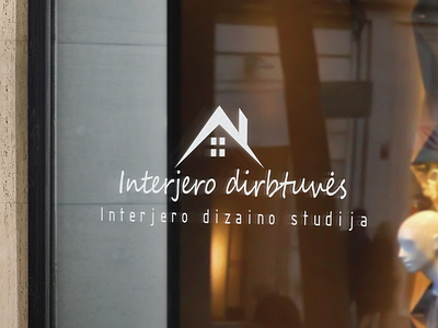 Interjero dirbtuvės logo design design graphic design logo vector