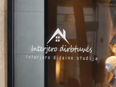 Interjero dirbtuvės logo design