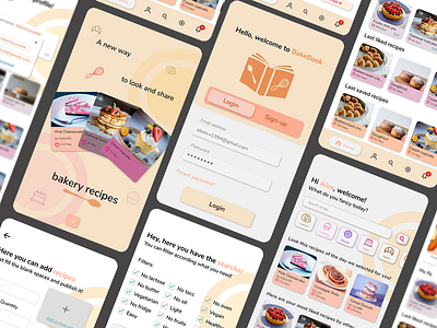 BakeBook - App Design - Mobile Design