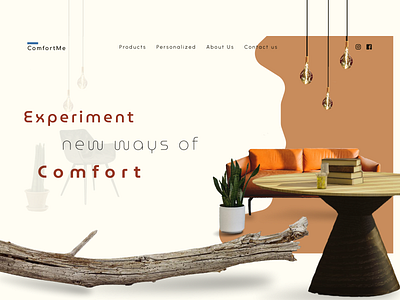 Furniture Web page design! branding design furniture graphic design icon logo typography ui ux web design web page