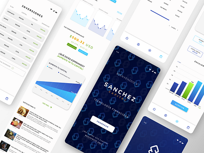 Sanchez Capital's App Design - Crypto System app app design branding crypto dashboard design graphic design icon illustration logo minimal mobiledesign typography ui ux vector