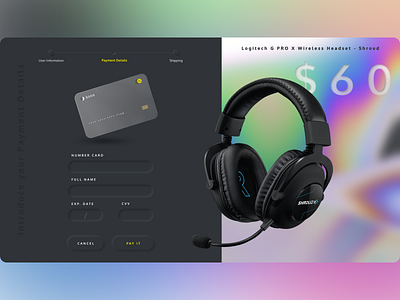 Payment Details Design- Glass/Neumorphism & Textured Gradients branding design glassmorphism gradients icon logo neumorphism payment details textured gradients typography ui ux web design