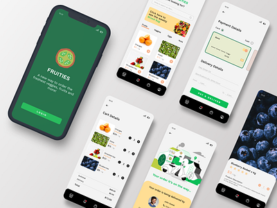 Fruities - App Design for a E-Commerce Shop - Veggies & Fruits