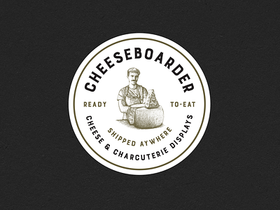 Cheese branding charcuterie cheese hand drawn illustration logo print typography vintage