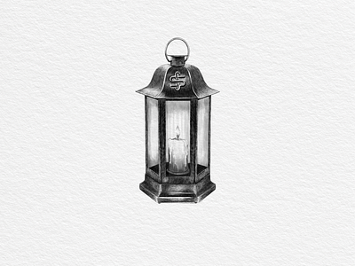 Hand drawing vector lantern