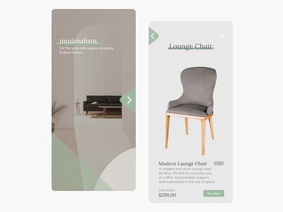 Minimalism - Furniture Shopping App app color design figma furniture hello inspiration inspo minimalism mobile new member shop simple ui