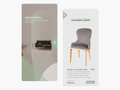 Minimalism - Furniture Shopping App
