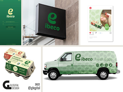 Ibeco Fresh Eggs brand indentity branding corporative design graphic design logo ui design