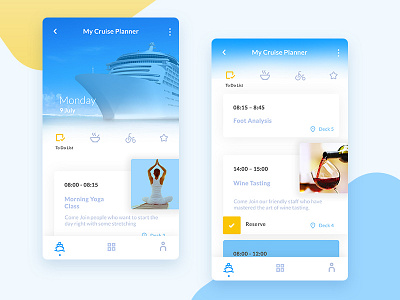 My Cruise Planner clean design cruise ios planner shot todolist ui ux