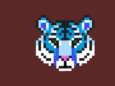 Pixel tiger