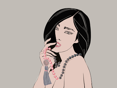 Product illustration for jewelry brand