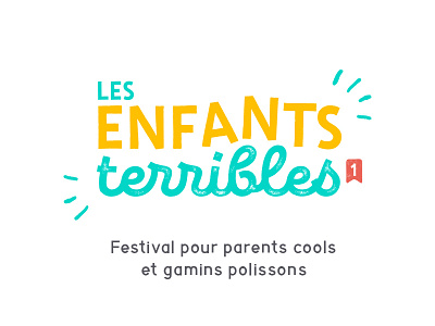 Les enfants terribles festival logo visual identity