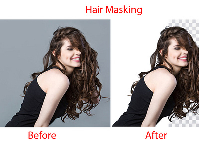 HAIR MASKING background remove clipping color cutuot masking vector