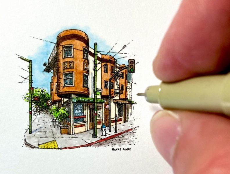 Portraits of the Home in Pen & Ink – Wonder City Studio