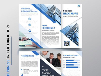 Modern Business Trifold Brochure branding brouchure business corporate design graphic design marketing office