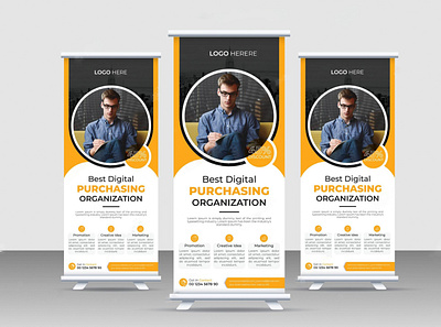 Roll Up Banner Design branding creative design graphic design roll up banner roll up banner design