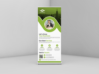 Roll Up Banner Design branding creative design graphic design modern unique