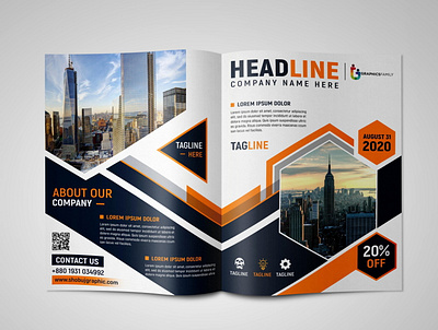 Bi-Fold Brochure bi fold brochure branding creative design graphic design modern