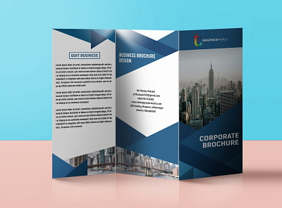 Tri-Fold Brochure branding creative design graphic design modern tri fold brochure