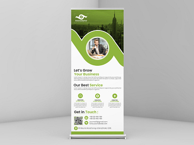 Roll Up Banner Design branding creative design graphic design modern unique