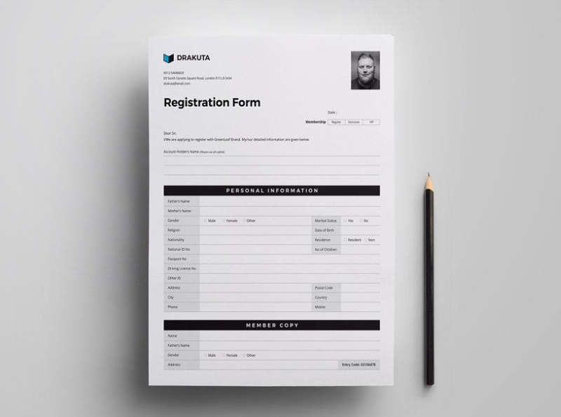 Registration Form Design by Design Wave on Dribbble