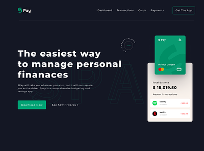SPay landing page
