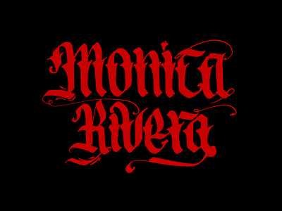 Monica calligraphy