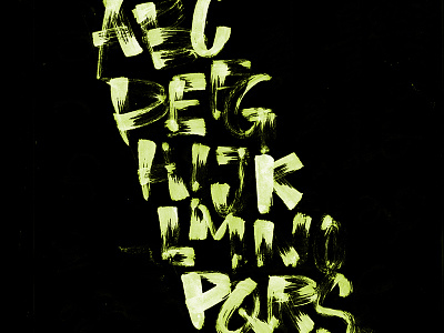 Glowy brush calligraphy pentel