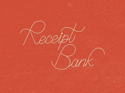 Receipt Bank lettering receipt bank