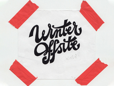 Winter Offsite design lettering offsite tshirt winter