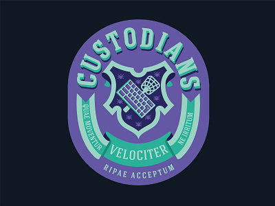 Custodians badge custodians hogwarts receipt bank sticker