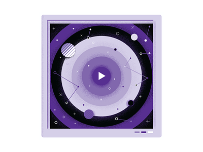 Orbiting #5 computer editorial galaxy illustration orbit purple vector