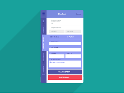 Daily Ui #002 app checkout credit card daily ui ui