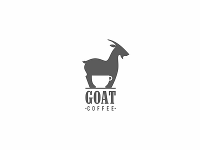 GOAT CAFE branding cafe coffee cup goat logo negative space