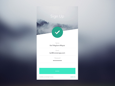 Sign Up app background clean in interaction log login minimal sign ui up